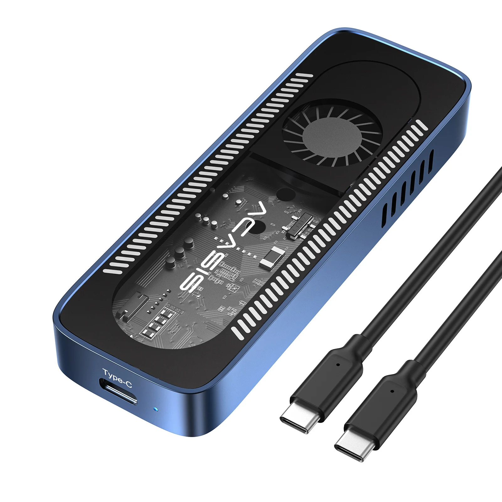

Acasis Type-c Interface Built-in Silent Fan 10Gbps M.2 Transparent SSD Enclosure
