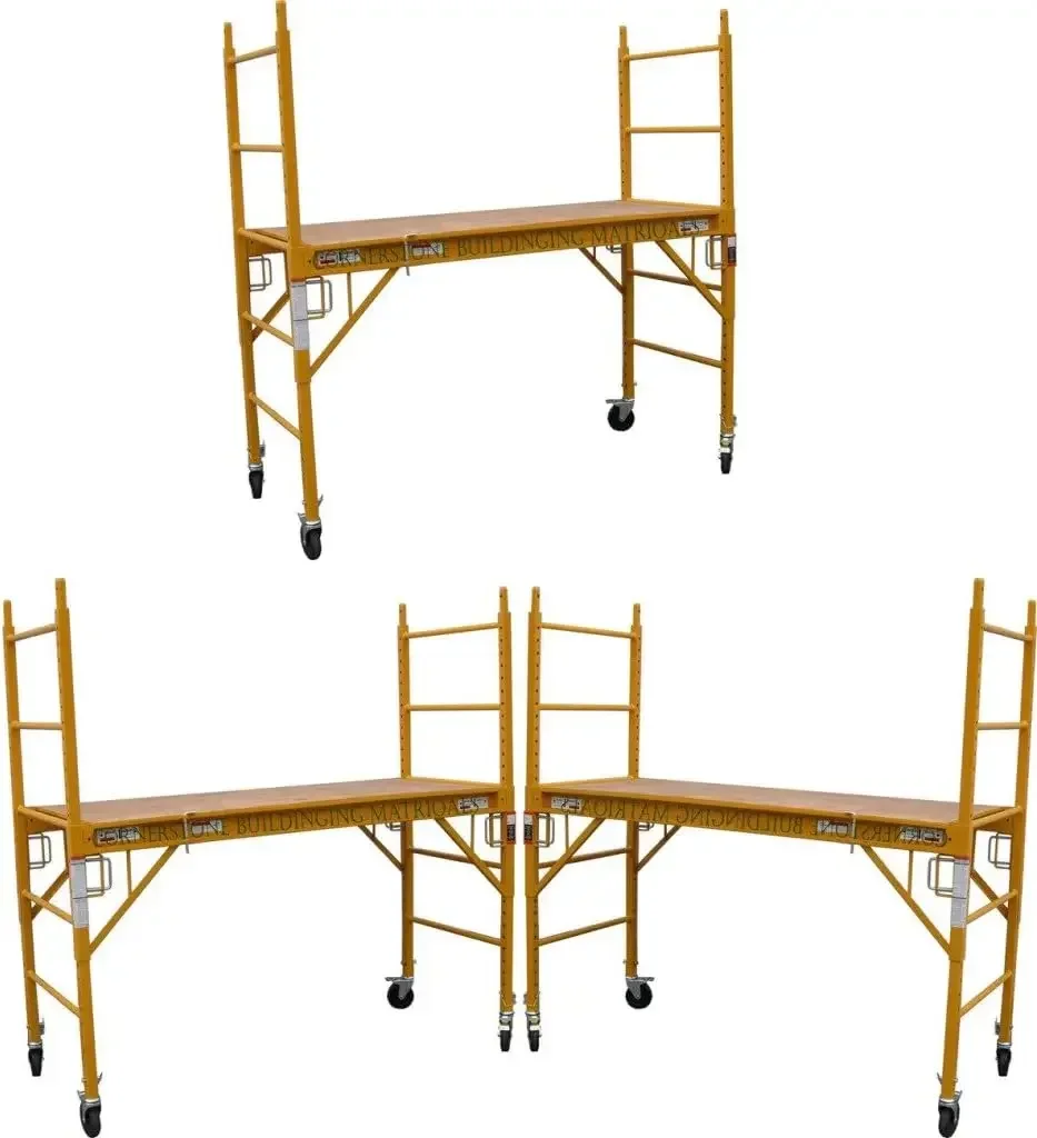Scaffold Multipurpose 18ft. Maxi Square Triple Baker-Style Scaffold Tower Package - 1,000-Lb. Capacity, Model# 3MFS