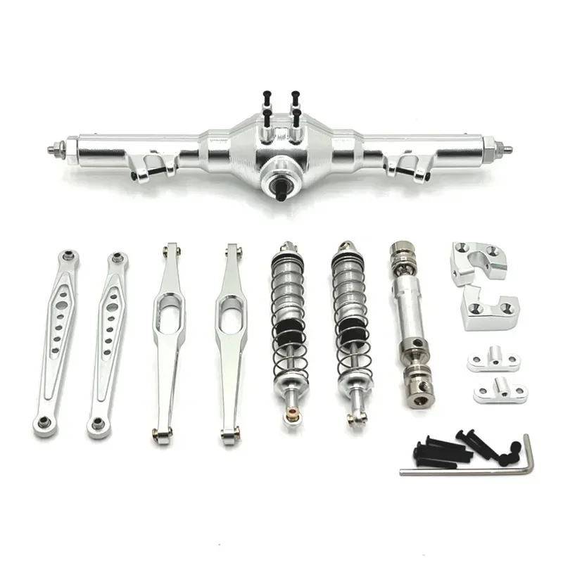 Wltoys 124006 12423 12427 12428 12429 Metal Rear Axle Drive Shaft Shock Absorber Trailing Arms 1/12 RC Car Upgrade Parts Kit
