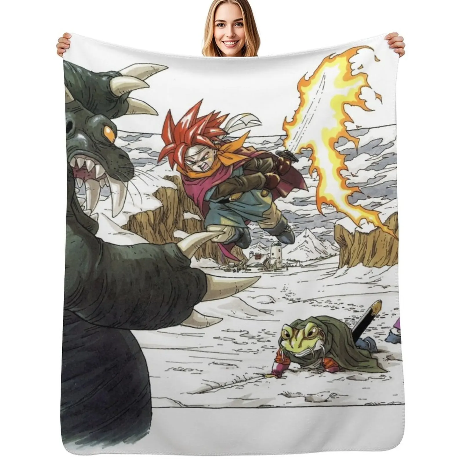 

Chrono Trigger Throw Blanket Plush Fuzzy Cozy Blanket for Couch Sofa