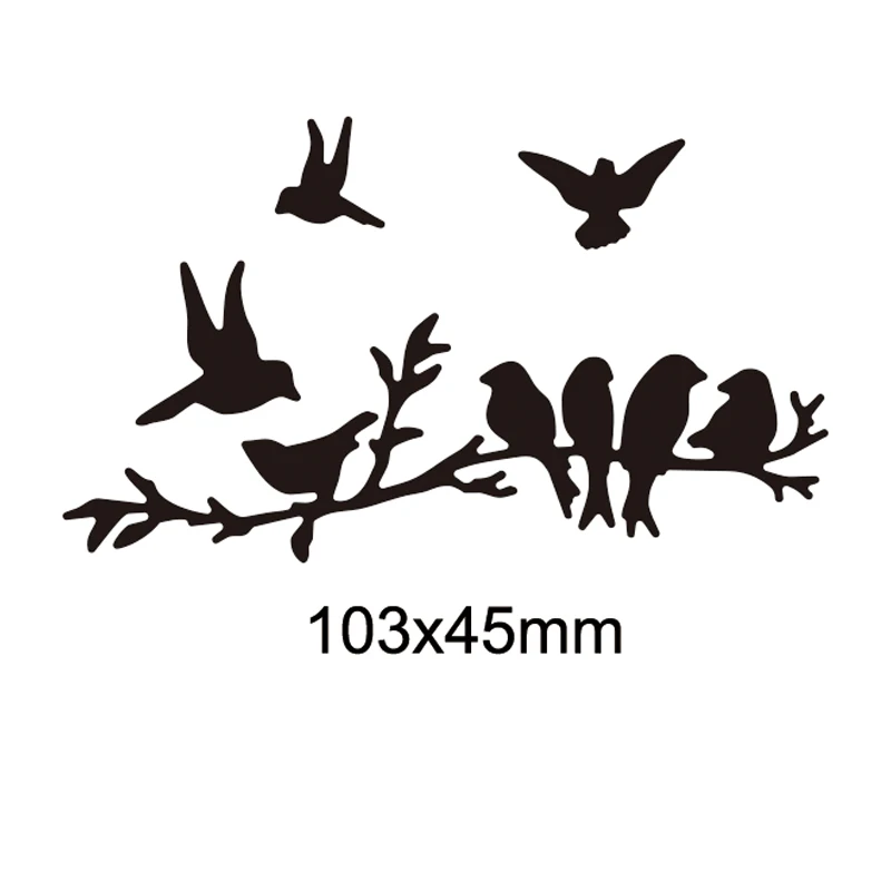 

Flock Of Happy Birds Metal Cutting Dies For DIY Scrapbook Cutting Die Paper Cards Embossed Decorative Craft Die Cut New