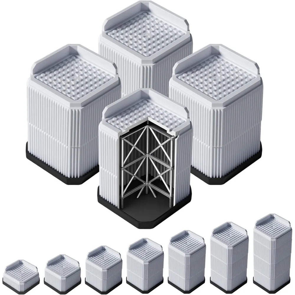 

Сверхмощные стойки для дивана, 3,7 дюйма, настольные подъемные блоки промышленного класса для дивана, стола, кровати, холодильника, стиральной машины — анти-