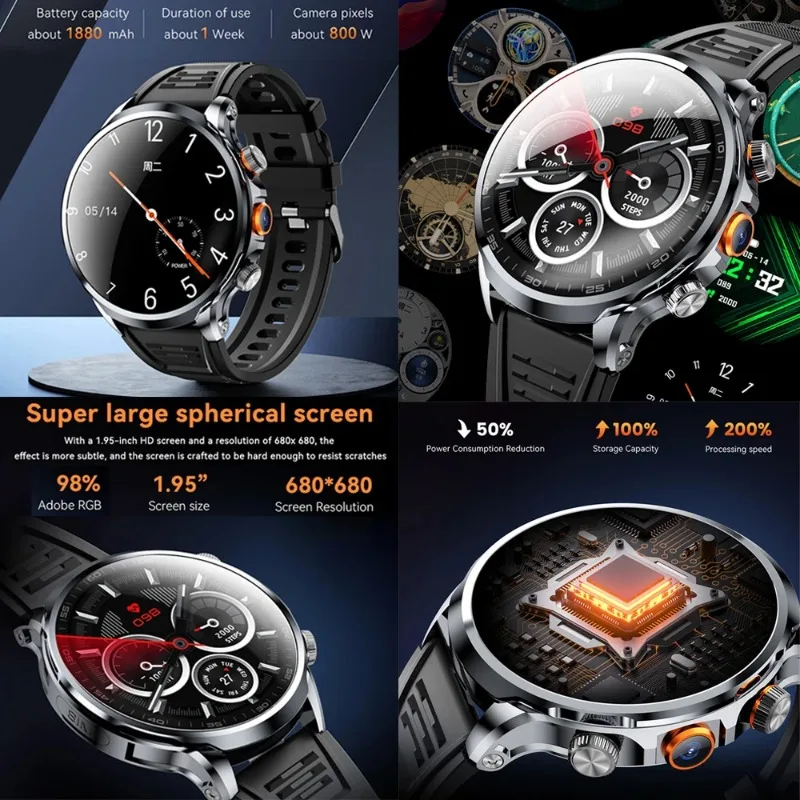 Fully Functional H18 Android Smart Watch, Large HD Display, Mass Storage, Wi-Fi & GPS Positioning Supported
