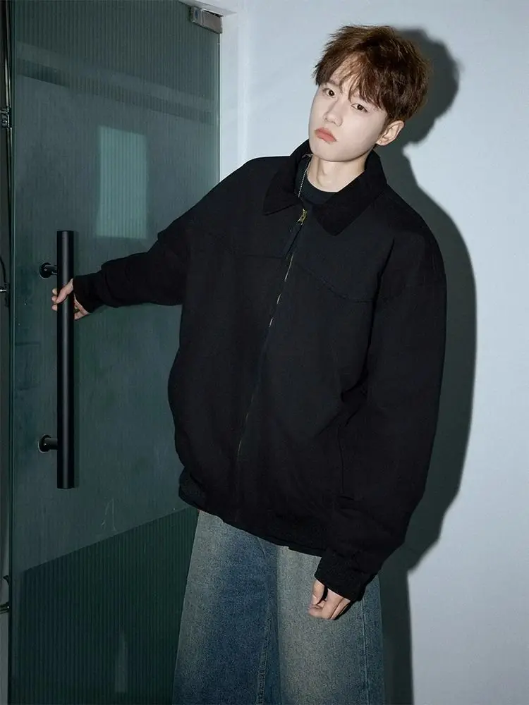 Bomber Jackets Womens Jacket Techwear Autumn Denim Distressed Snap-Button Cropped Urban Streetwears Hipster Artistic Sashes Warm