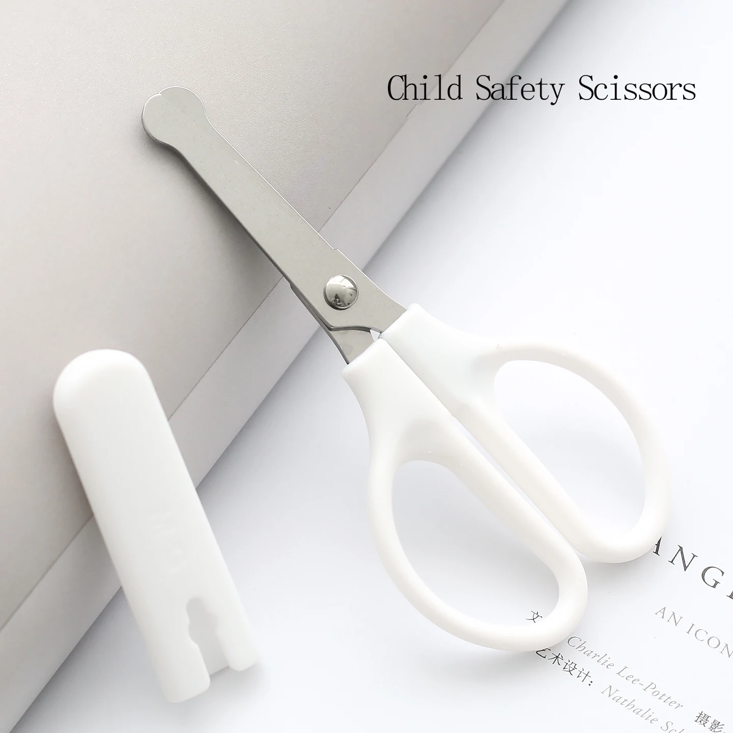 

M&G Child Safety Scissors - Protective Case Rounded Tips Ideal for Kids Paper Cutting And Crafting