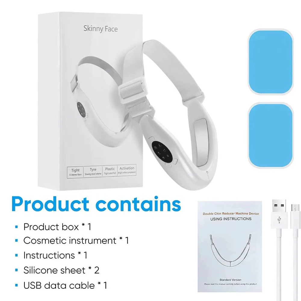 عيد الميلاد الكهربائية الخامس جهاز رفع الوجه الجمال 6 طرق EMS مايكرو الحالي ثبات مدلك الوجه إزالة الذقن المزدوجة العناية بالبشرة #6