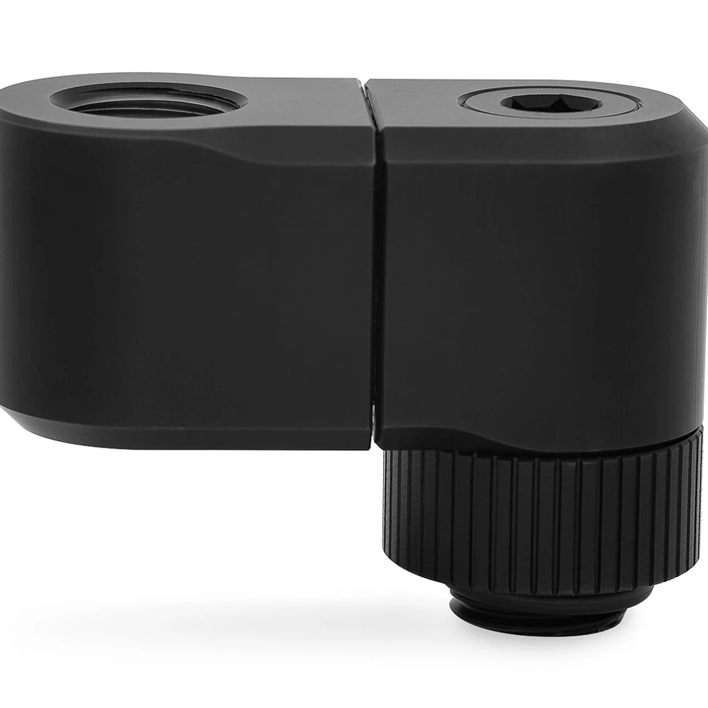 EK-Quantum Torque Doppio Offset Rotary 28mm - nero Raccordi raffreddati ad acqua. Accessorio offset a doppia rotazione da 28 mm.