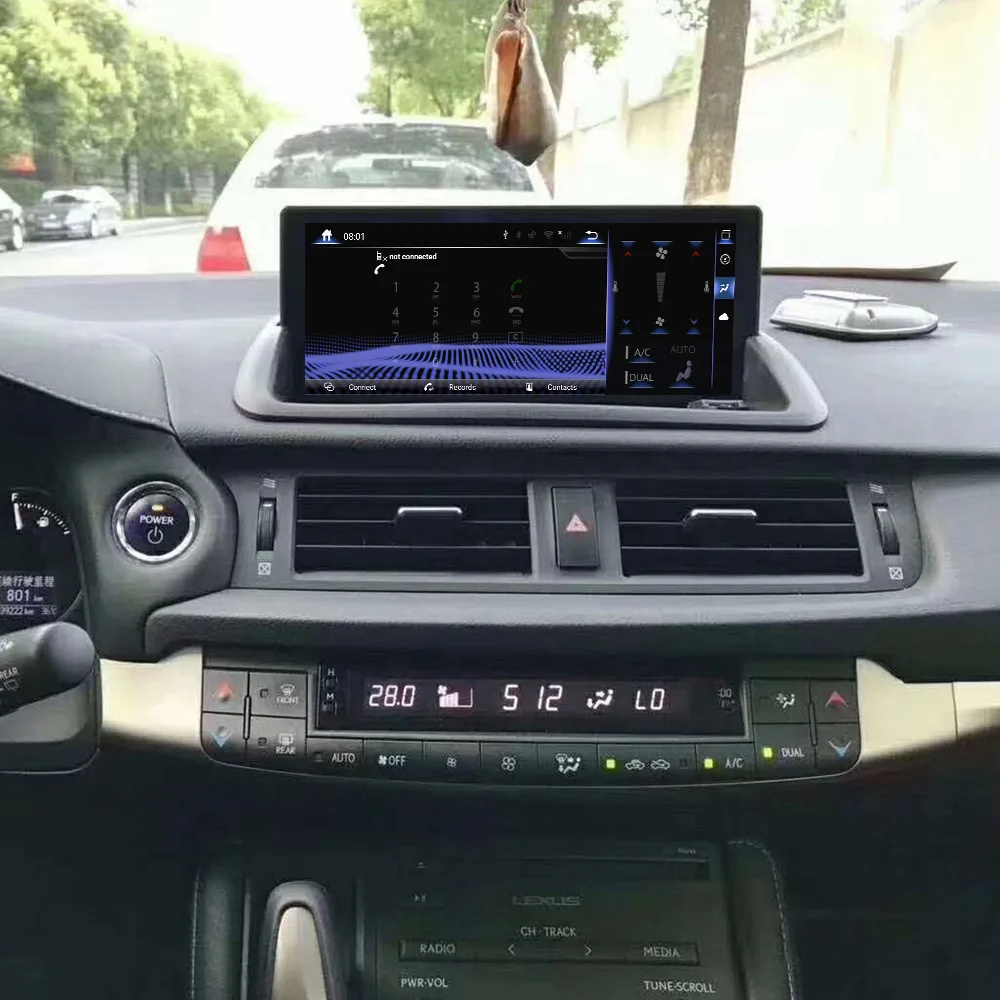 Qualcomm Android Car Radio Stereo Carplay Automotive Multimedia Player For Lexus CT200 2012-2020 GPS Navigation IPS Head Unit