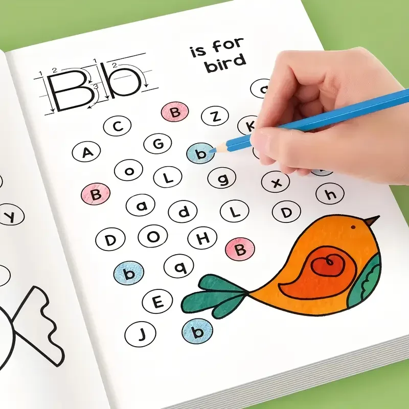 32-صفحة 26 حرفًا من مصنف تتبع اللغة الإنجليزية لطلاب المرحلة الابتدائية كتاب تلوين الحروف ممارسة الكتابة اليدوية للأطفال #1