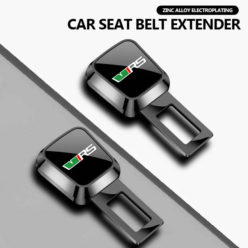

For Skoda Alloy Adjustable Car Seat Belt Extender Buckle Plug VRS Superb Yeti Octavia Enyaq Rapid Karoq Derivati