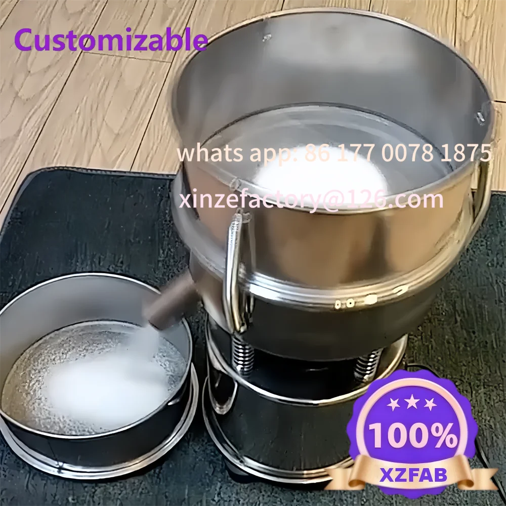 Customizable Diameter 20cm Electric Liquid Powder Sieve Vibrating Screen Sifting Machine