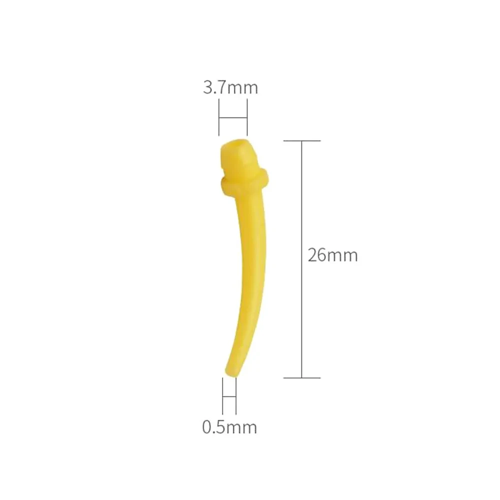 PIORPOY100Pcs Końcówki do mieszania zębów Impression wewnątrzustny Laboratorium Dysze do protez Mieszalnik Strzykawka Pistolet z gumy silikonowej