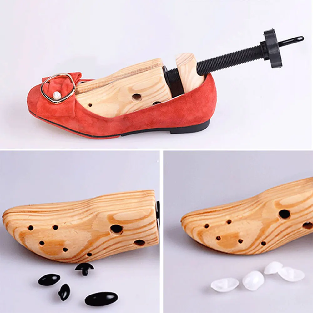 Wooden Shoe Stretcher Adjustable Length Width Boots Expander Shoe Expander Professional Shoe Extender for Mens and Womens Shoes