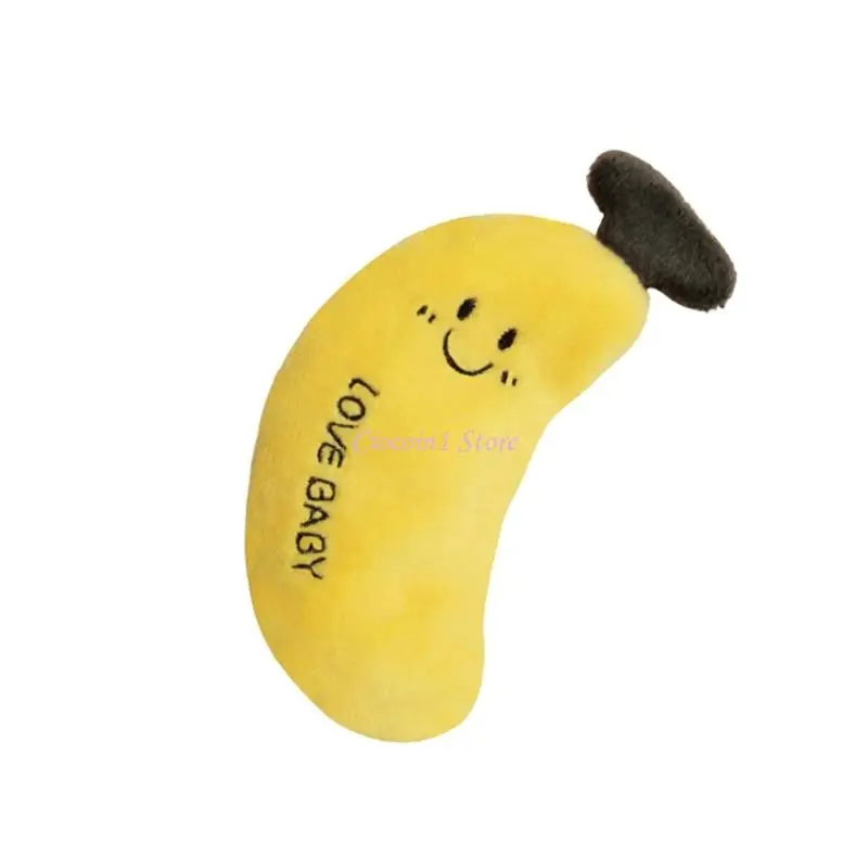 Y1UB Peluche Del Bambino Del Fumetto Sonaglio Giocattolo Facile da Impugnare Massaggiagengive Tenuto in Mano per Alleviare Sonno