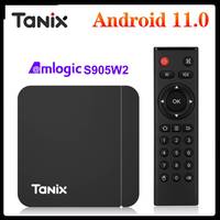 Smart TV Box Android 11 Tanix W2 Amlogic S905W2 Android 11.0 Media Player H.265 AV1 Dual Wifi HDR 10+ 4GB32GB Set Top Box 2G16G