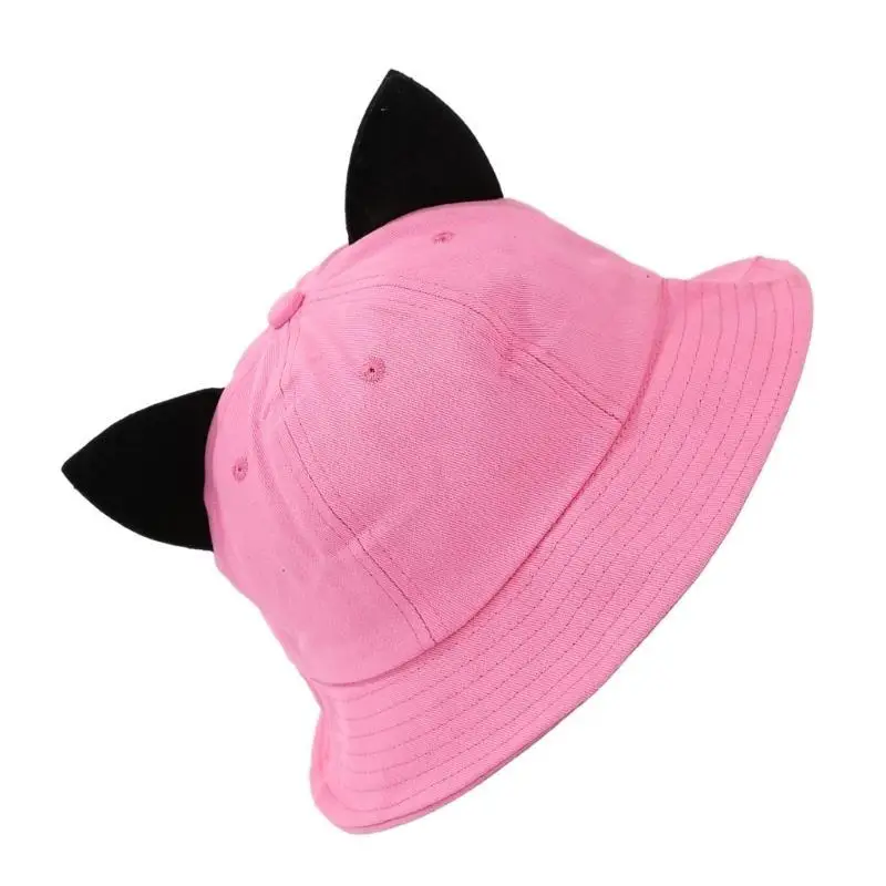 39BD Unisex Fischerhut Sport 3D Katzenohren Vintage Kätzchenohr Eimerhut – Detail 4