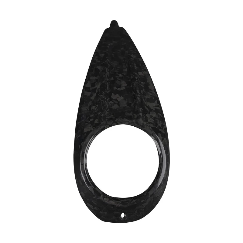 Hot selling Glossy Black Front Fuel Gauge Mailbox Trim Twill Carbon Fiber Motorcycle Fenders