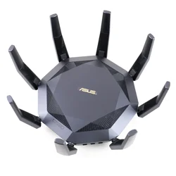 Gaming Router ASUS RT-AX89X AX6000 Dual Band WiFi 6, 12-stream 6Gbps WiFi speed, Dual 10G ports, MU-MIMO OFDMA, AiProtection