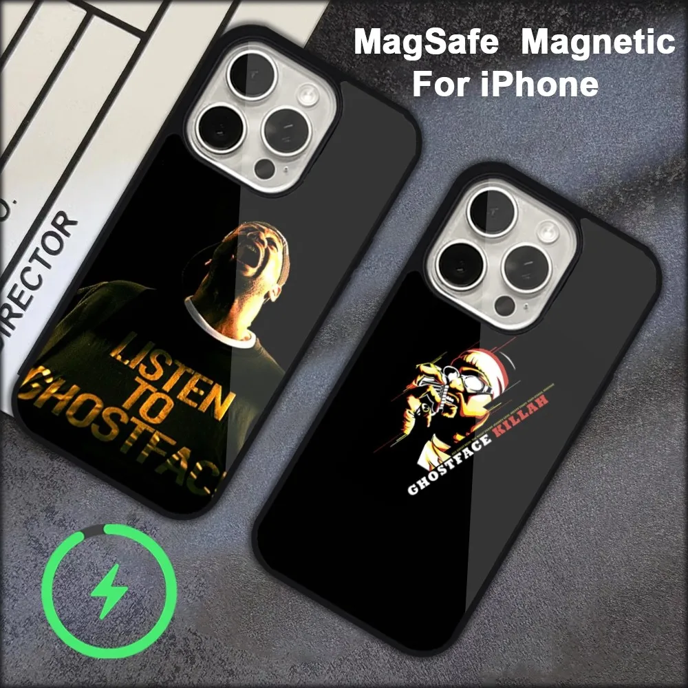 Ghostface Killah Rapper Phone Case For iPhone 15 14 13 12 11 Pro Max Plus  Magsafe Black Soft Cover