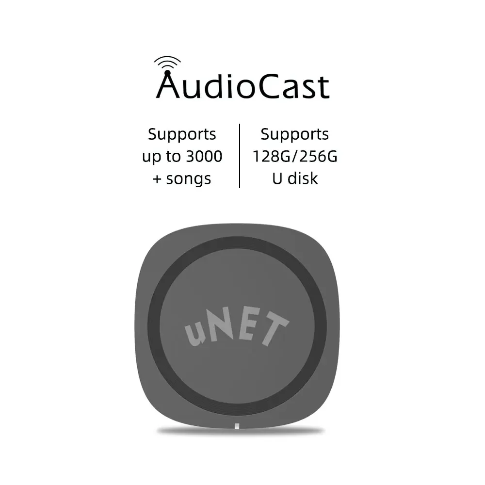 

Audiocast uNET USB беспроводной аудиоадаптер двухдиапазонный Wi-Fi Hi-Fi многокомнатная потоковая передача Plug & Play совместима с Alexa Google Smart