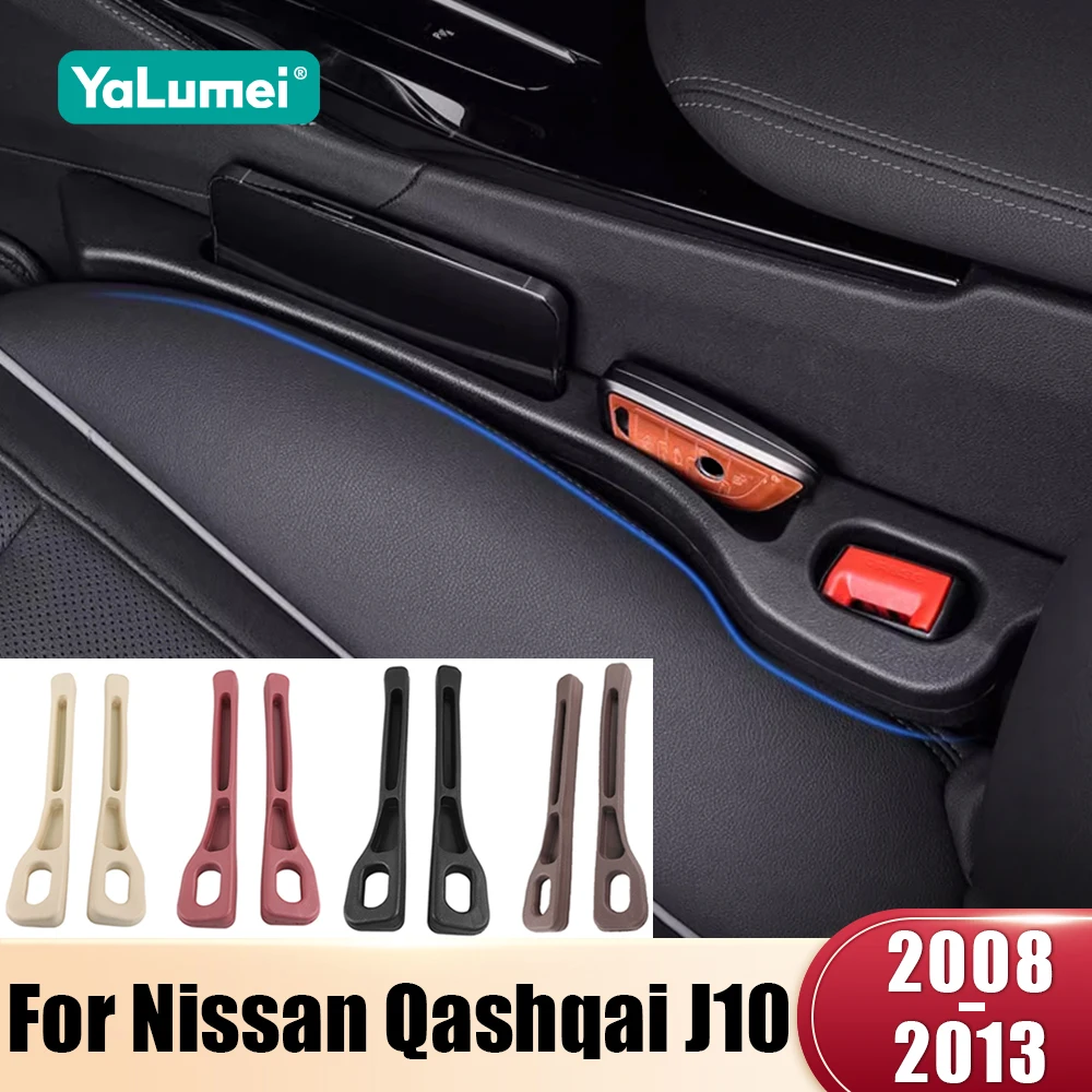Für Nissan Qashqai J10 2008 2009 2010 2011 2012 2013 2PCS Auto Sitz Lücke Anti-leck Stopper Streifen Slot sitz Lücke Fall Veranstalter