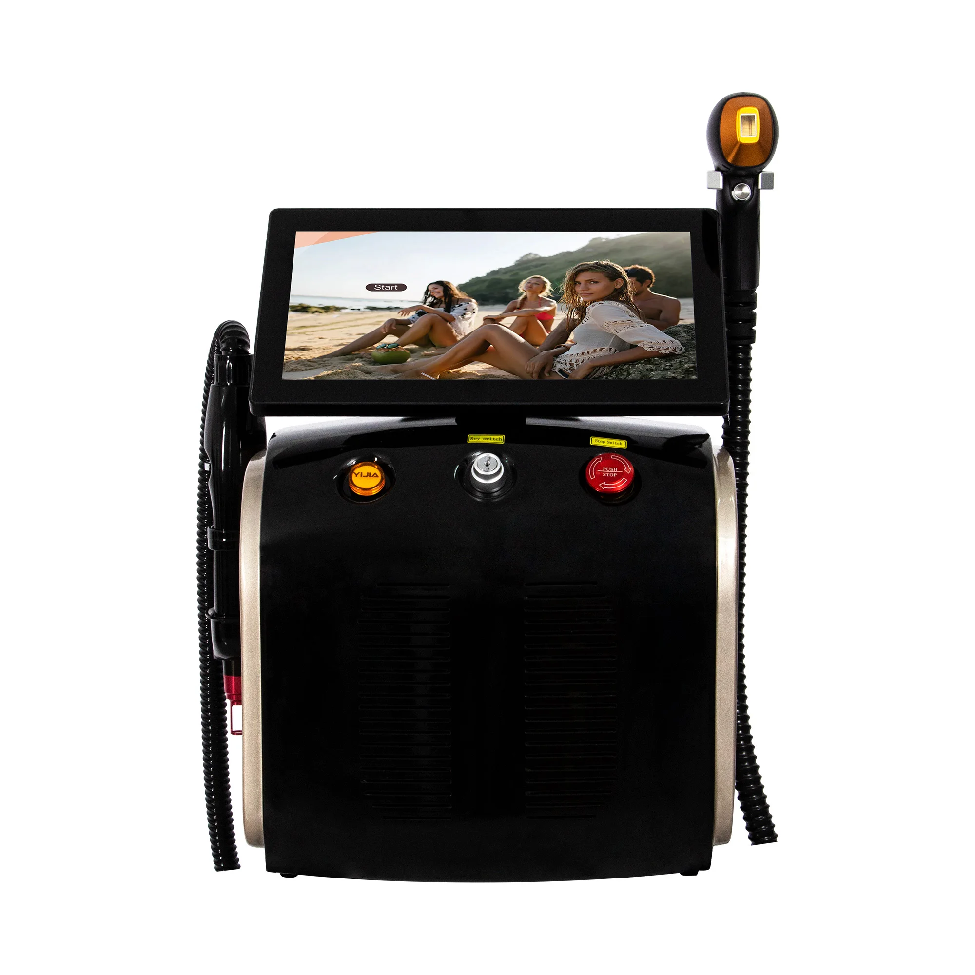 Профессиональный диод 2 в 1 и Nd Yag лазер 755 808 1064 нм машина для удаления волос портативный пикосекундный лазер для удаления татуировок