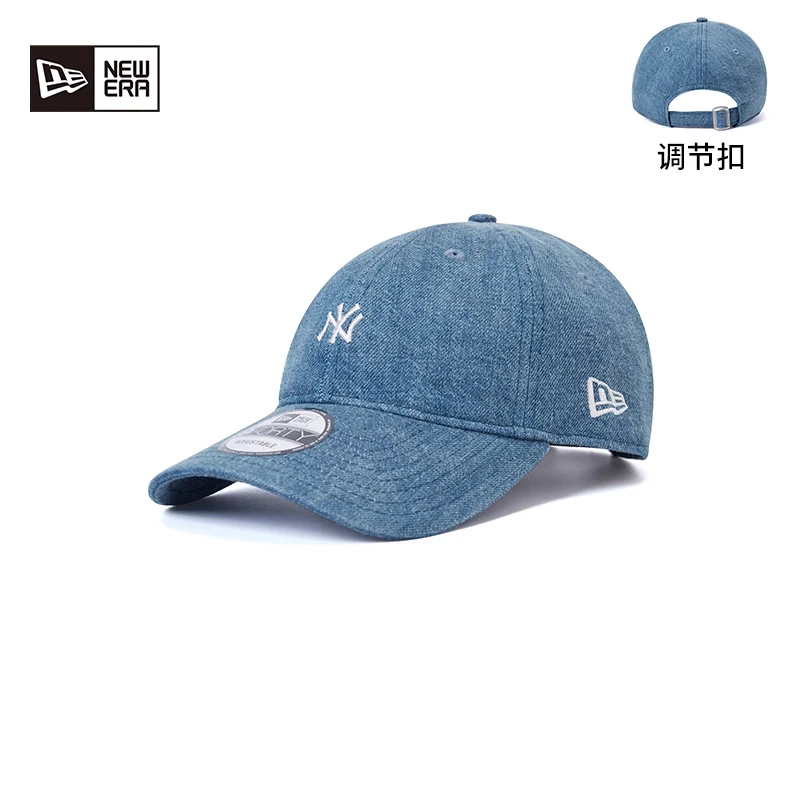 

New Era Letter Logo Embroidery Casual and Plaid - Peaked Cap for Men and Women, Couple Style Blue