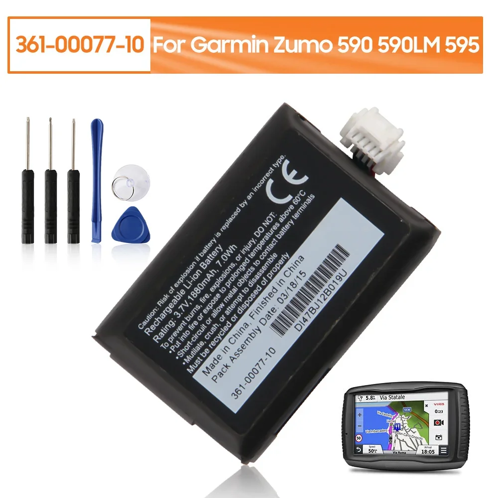 

Replacement Battery 361-00077-10 For Garmin Zumo 590 590LM 595 010-12110-003 361-00077-00 616-00077-00 616-00077-10