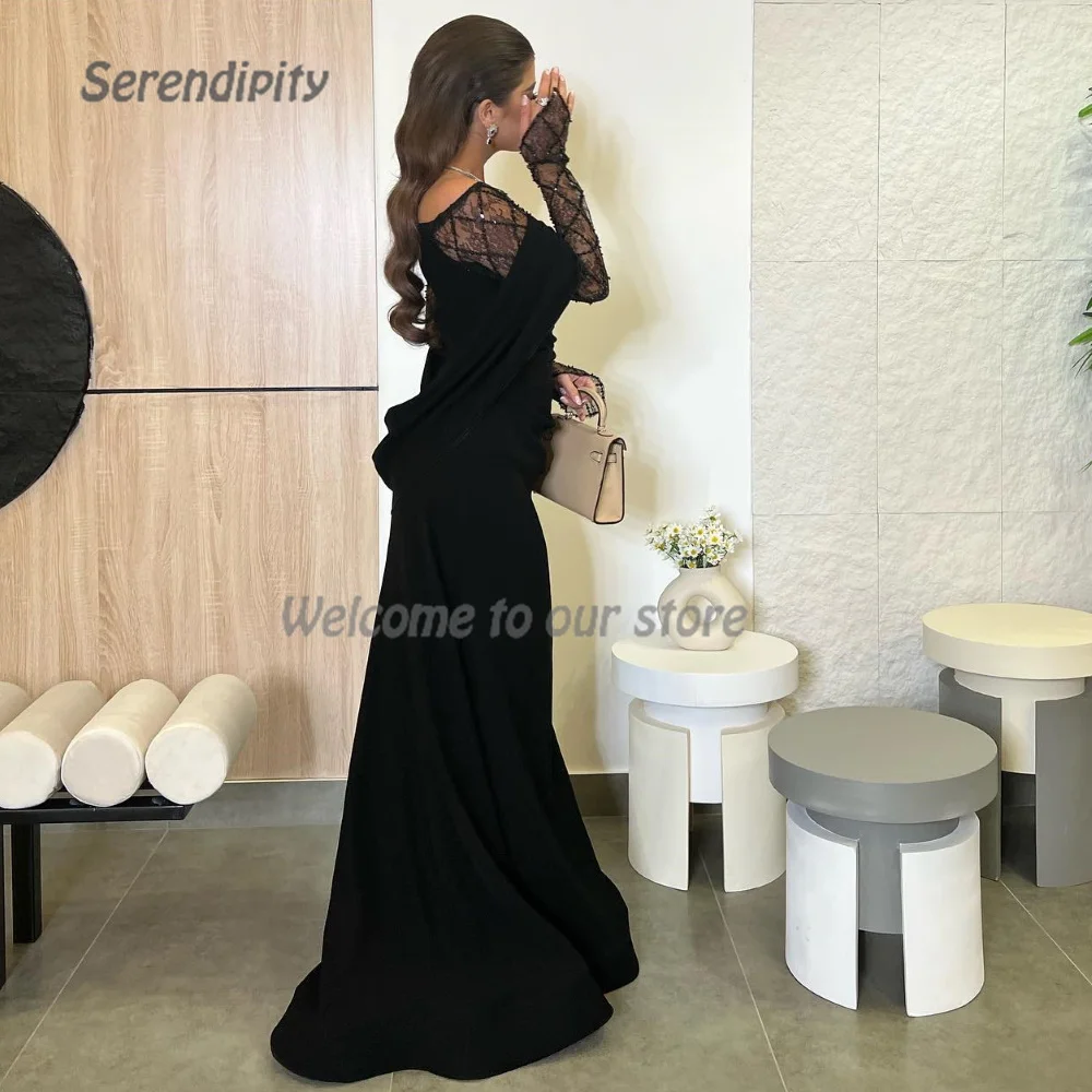 Serendipity 2024 Formal Occasion فساتين الحفلات Trumpet Evening Dress Off The Shoulder Arabia Elegant Lace Prom Gown For Women