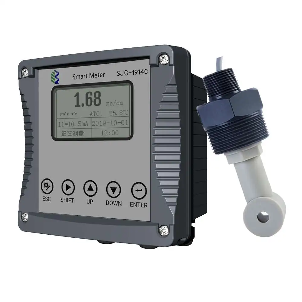 

Industry HCL Acid/alkali Concentration Meter/sensor Sensor Two 4-20ma Output Tunnels,rs485 Modbus RTU ABS Plastic SJG-1914C IP65