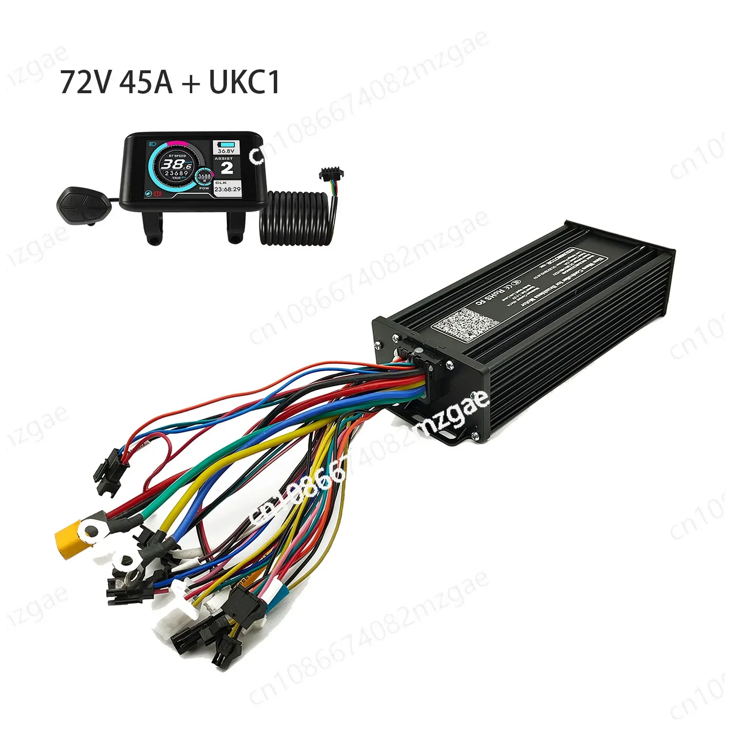 36v 48v 52v 72v Controller 35A 45A with Lcd Displayer for Electric Bike/E-Scooter