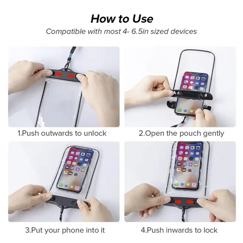 Floating Airbag Waterproof Swim Bag Phone Case For iPhone 11 12 13 14 Pro Max Samsung S23 S22 Xiaomi 13 Huawei P30 20 Lite Cover