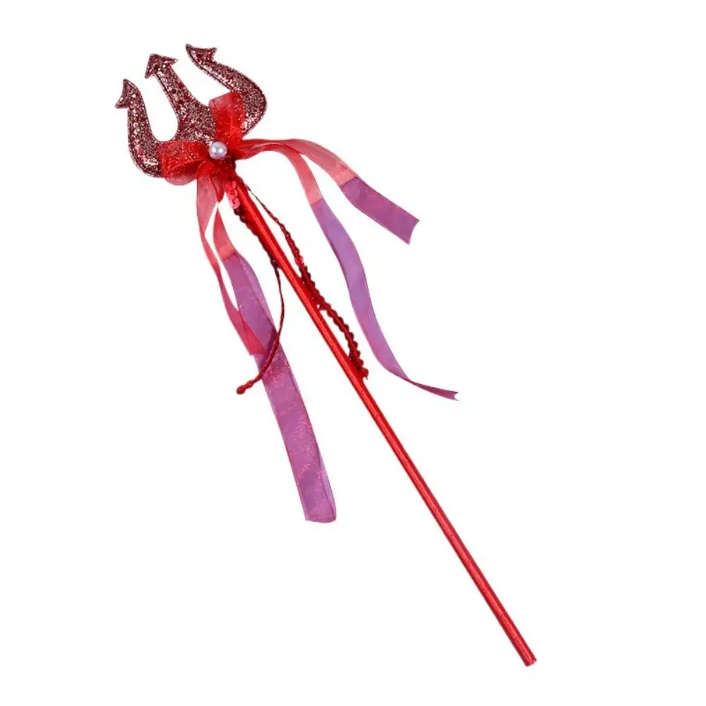 Dreamlike Pretty Devil Fairy Wands Role-playing Colorful Princess Wand Cute Plastic Kids Stick Wand Party Halloween