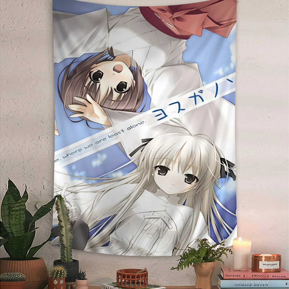 Yosuga No Sora Printed Large Wall Tapestry Hanging Tarot Hippie Wall Rugs Dorm Cheap Hippie Wall Hanging