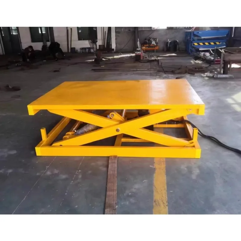 Electric hydraulic mobile automatic scissor type fixed lift table small car lift lifting platform - view 6