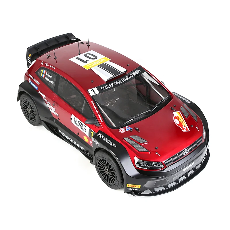 Rofun E-RF5 Elektrischer Rallye-Rennwagen 1/5 Riesen RC Gymkhana 4WD RC Rallye-Modellauto Roller 200A ESC 750 KV/6500W Bürstenloser Motor