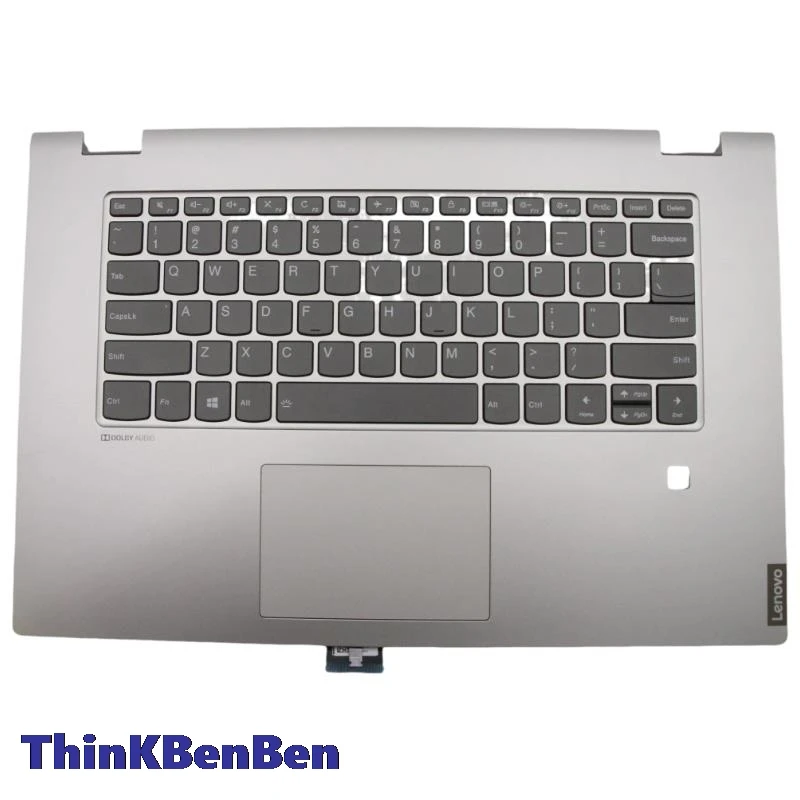 

US English Grey Keyboard Upper Case Palmrest Shell Cover For Lenovo Ideapad Flex C340 15 15IIL 15IWL 15IML 5CB0S17702