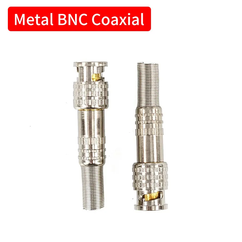 100pcs/lot BNC Connector 75-5 Male Connector RF Coaxial RG59 RG6 75-5 Solderless Screw Bnc Connector for Cctv Cable