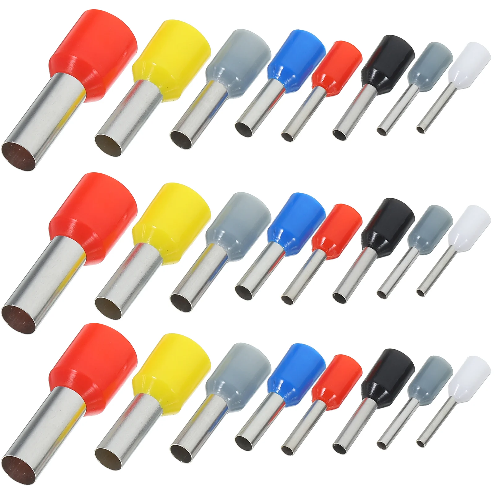 

1200 Pcs Cold-pressed Terminal Ferrule Connector Pin Terminals Wire Connectors Electric Zinc Alloy Electrical