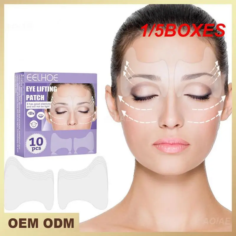 1/5BOXES Eye Tapes Fox Eyes Elastic Face Lift Belt Neck Thin Face Facial Line Invisible Chin Lift Sagging Skin Fast Up