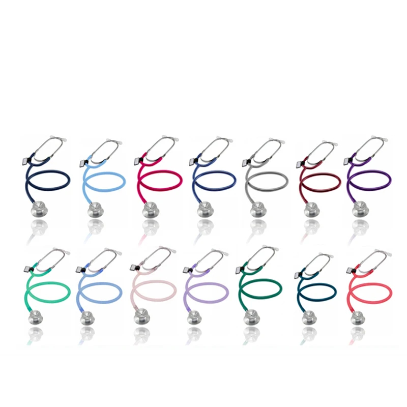 Dual Head Professional Medical Neonatal Fetal Cute Light Neonate Infant Pediatric Adult Cardiology Doctor Nurse Stethoscope