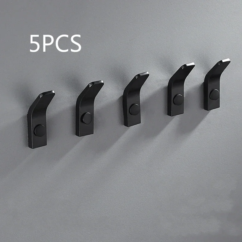 

Bathroom accessories black matte hardware towel rack, paper roll holder, toilet brush holder, space aluminum hardware set