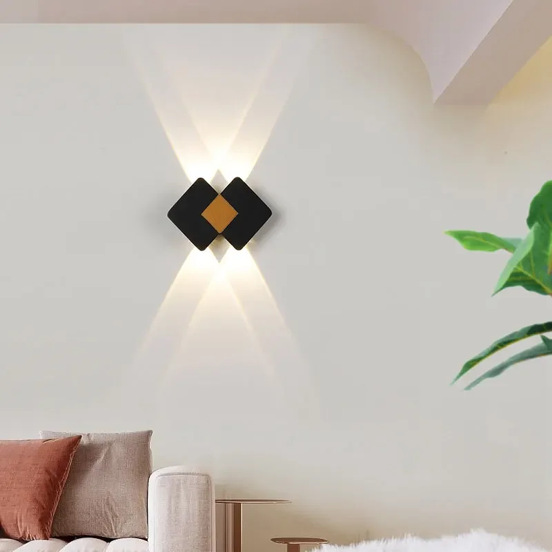 Led Wall Lamp Super Bright Staircase Hallway Exterior Wall Balcony Lamp Waterproof Outdoor Courtyard Wall Lamp