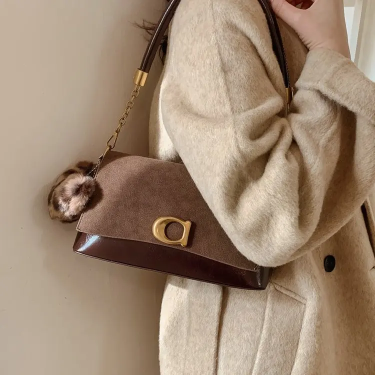 

Elegant Casual Leather Diaper Bags For Women Stylish Vintage Messenger Bag Minimalist Luxury Crossbody Bag Solid Color
