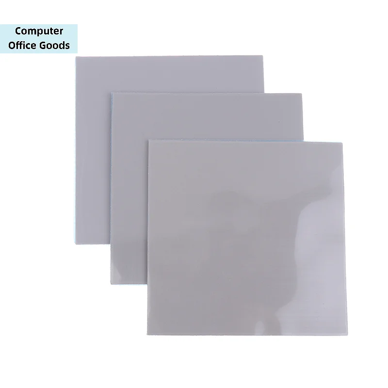 【1Pc - 17W/MK GPU CPU Heatsink Cooling Conductive Silicone Thermal Pad 100x100mm Thickness 0.5/1/1.5/2/2.5/3mm Insulation Pad】