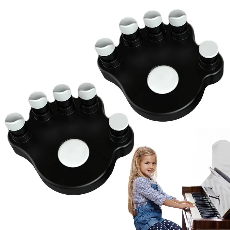 2Pcs Piano Finger Exerciser Hand Correction Tool for Right Left Hand Finger Strengthener Trainer Keyboard Instrument