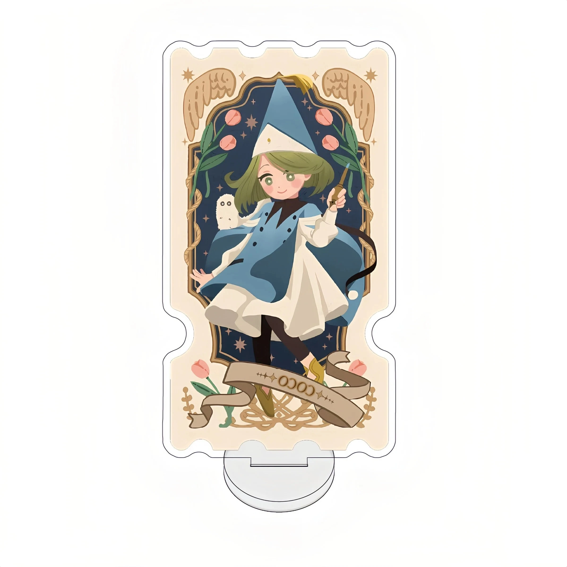 Witch Hat Atelier Anime Figure Coco Tetia Riche Acrylic Stand Model Keyring Cute Desk Ornament Prop Standing Sign Christmas Gift