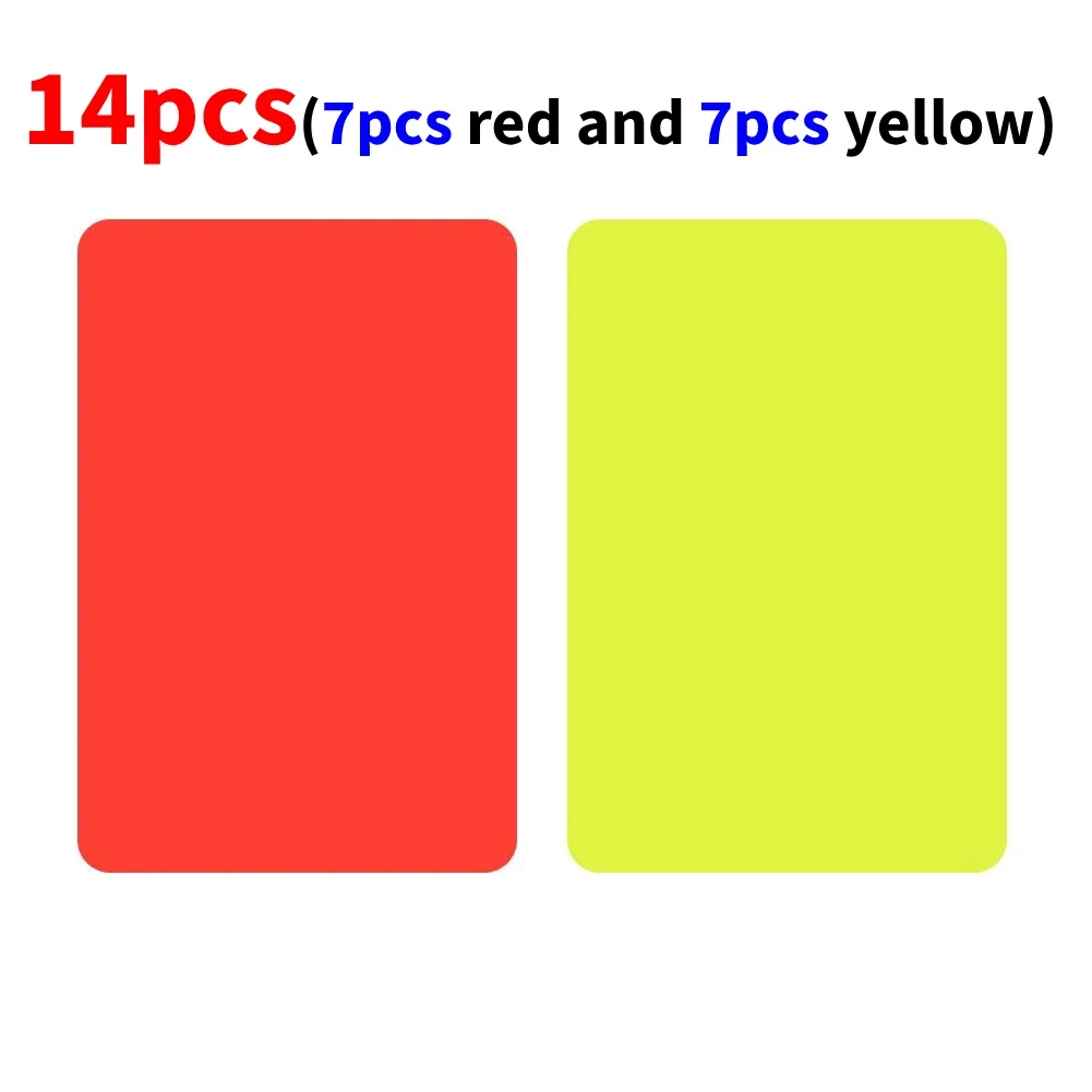 2-100 Stuks Rode Gele Kaart Multifunctionele 3.2X4.3Inch Voetbal Scheidsrechter Rode Kaarten Voor Voetbalwedstrijd Training Scheidsrechter Accessoires Hot