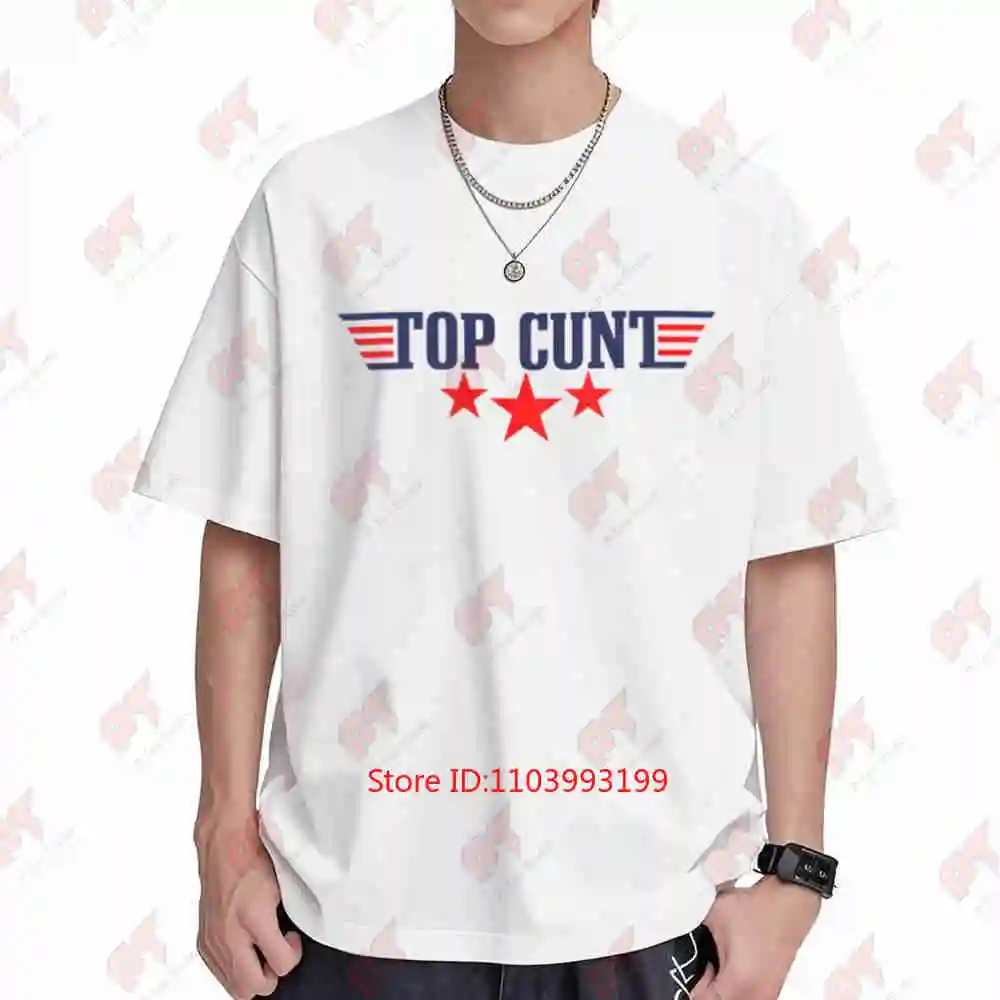 Top Cnt Rude Offensive Movie 90s TV Meme Weird Funny Short Sleeve Tee 100% Cotton T-Shirt