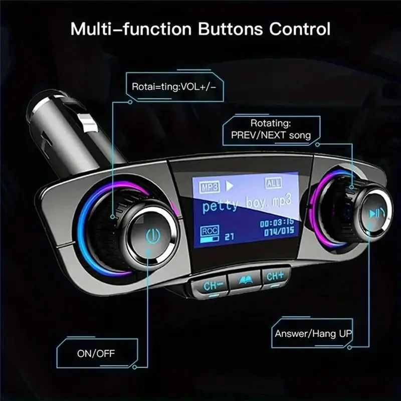 Classic-Car MP3 Player With Card Slot AUX Wireless Receiver Multi-Function Car USB Music Player Phone